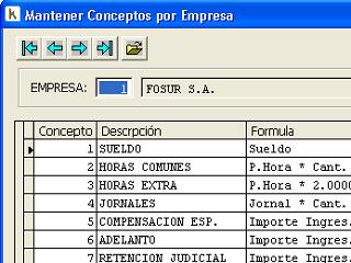 Demo KASH - Parte 6 - Conceptos por Empresa